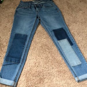 0 Old Navy patchwork boyfriend jeans